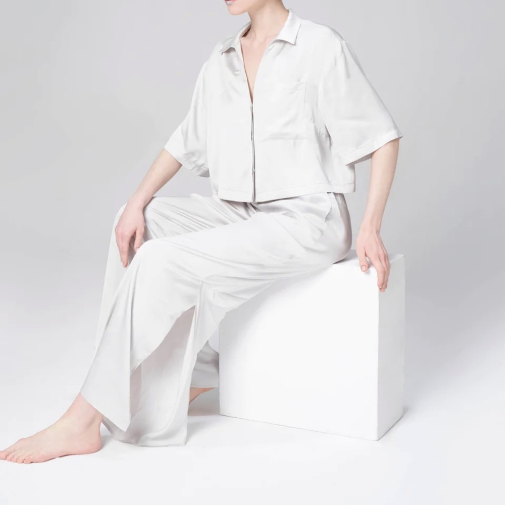 Slate gray brand new unworn pajama and loungewear two piece set